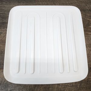 Vintage Rubbermaid Hard Drain Board 14"x15" Model 118A White USA